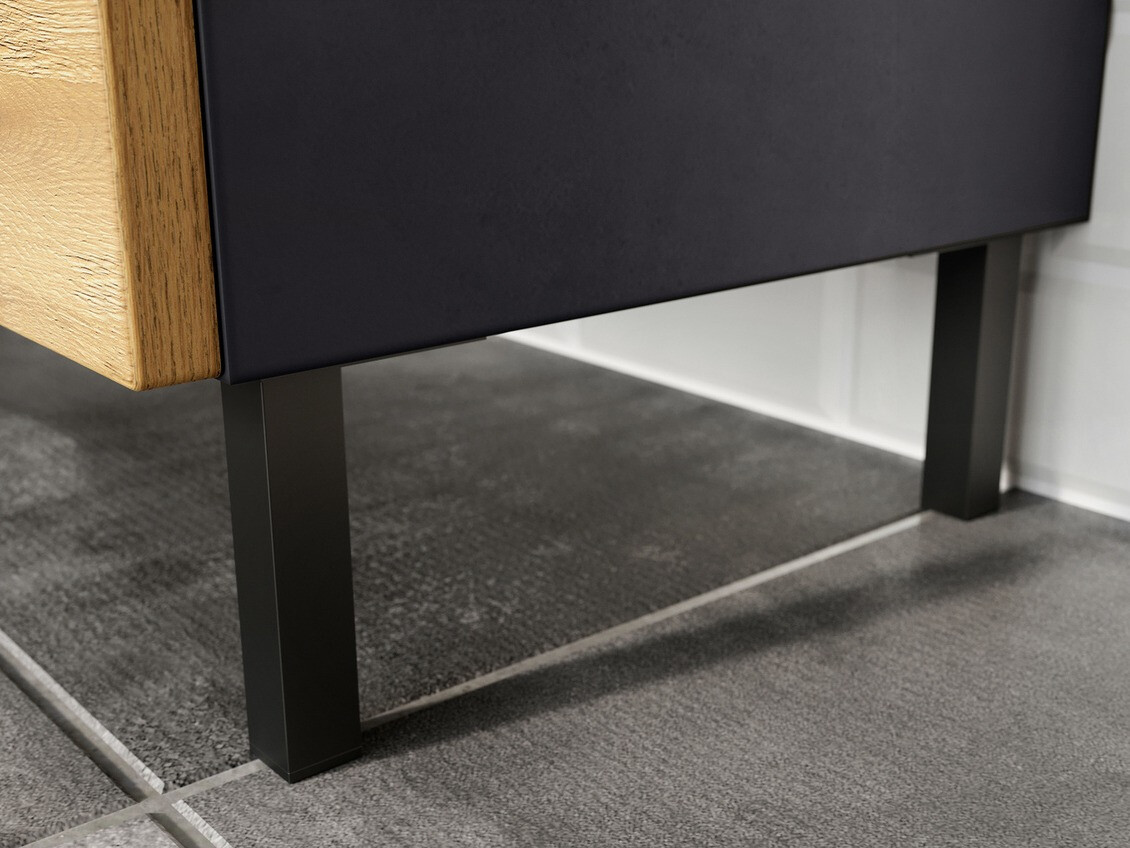 Samostojeći kupaonski ormarić Talmira 101 (Grafit + Grande hrast)