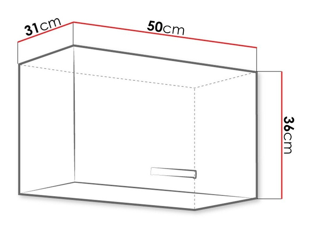 Modularan zidni ormarić Multi White 120