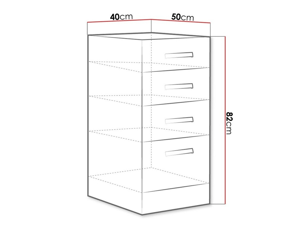 Modularni ormarić s ladicama Multi Grey 122