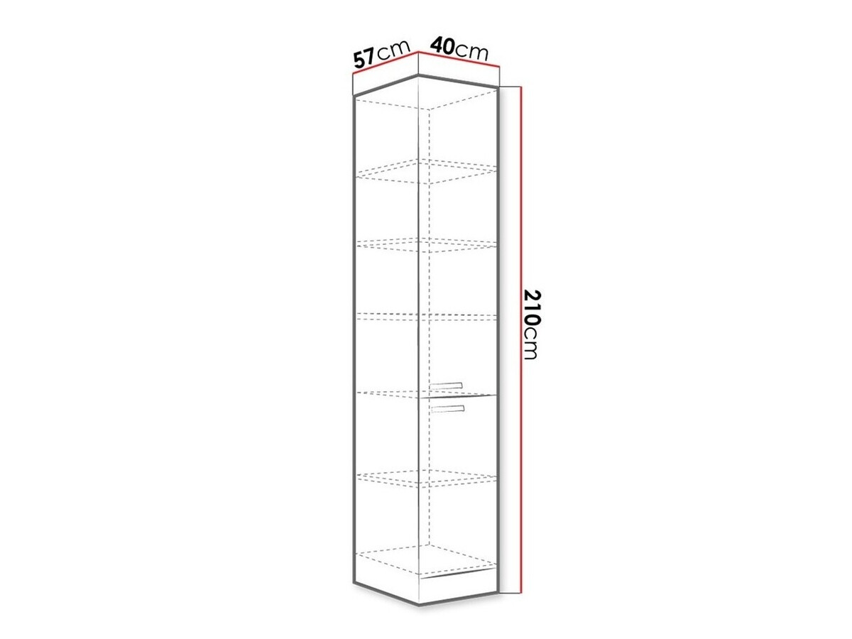 Modularni ormarić s vratima Multi Grey 118