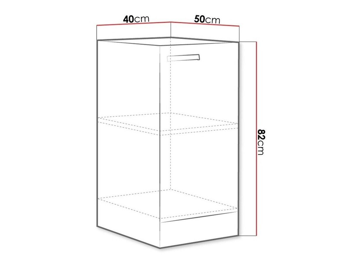 Modularni ormarić s vratima Multi Grey 121