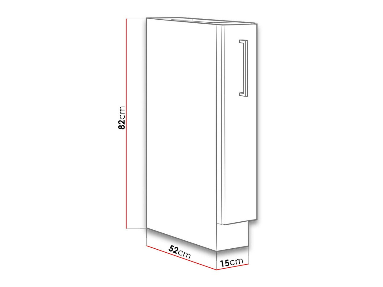 Modularni ormarić s izvlačnom košarom Wood 105