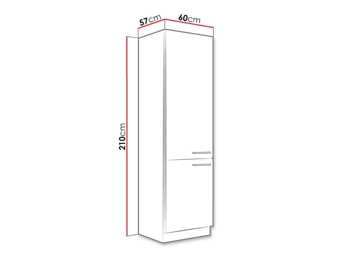 Modularni ormarić s vratima Wood White 135