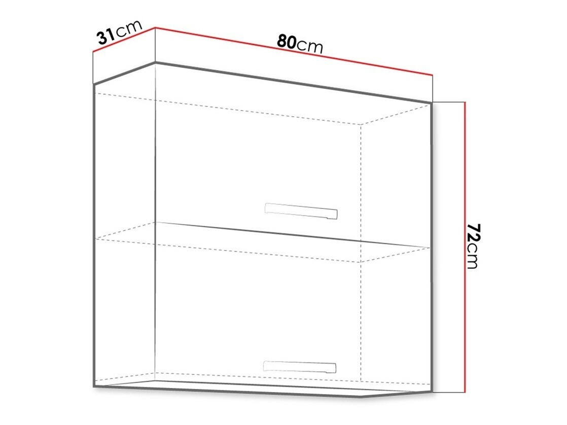 Modularan zidni ormarić Multi Grey 111