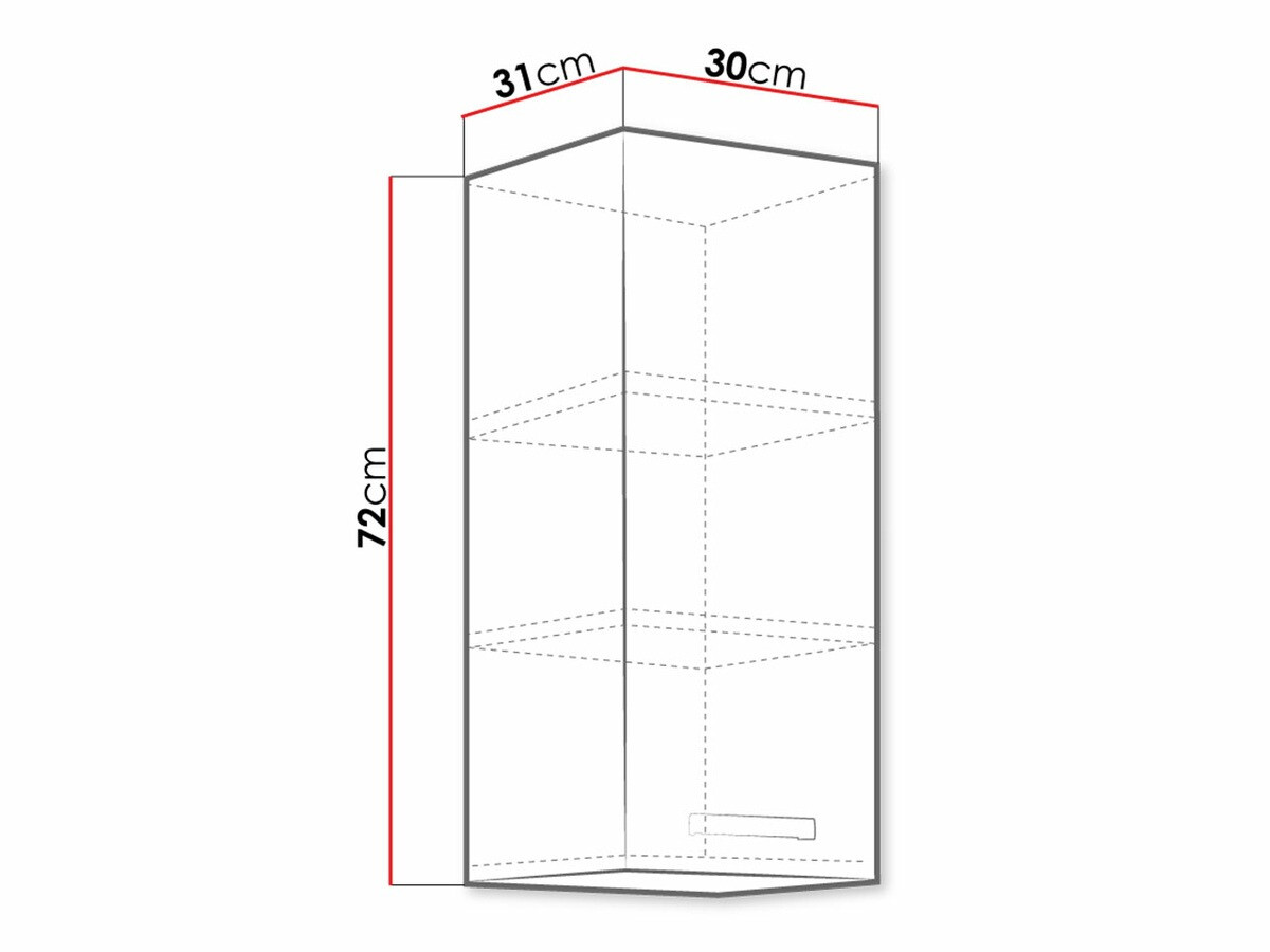 Modularan zidni ormarić Multi White 104