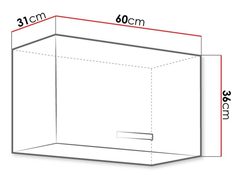 Modularan zidni ormarić Multi White 113