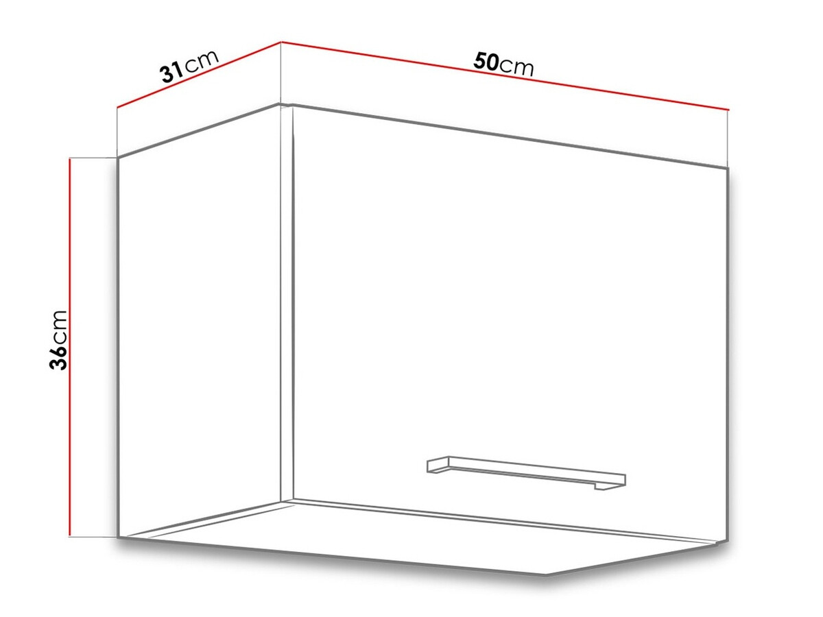 Modularan zidni ormarić Wood White 117