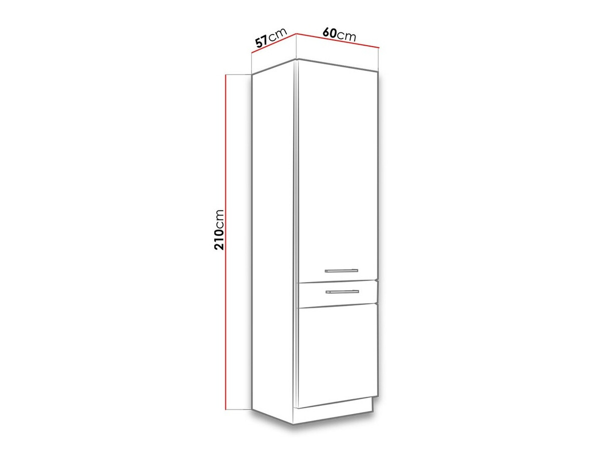 Modularni ormarić s vratima Wood White 114