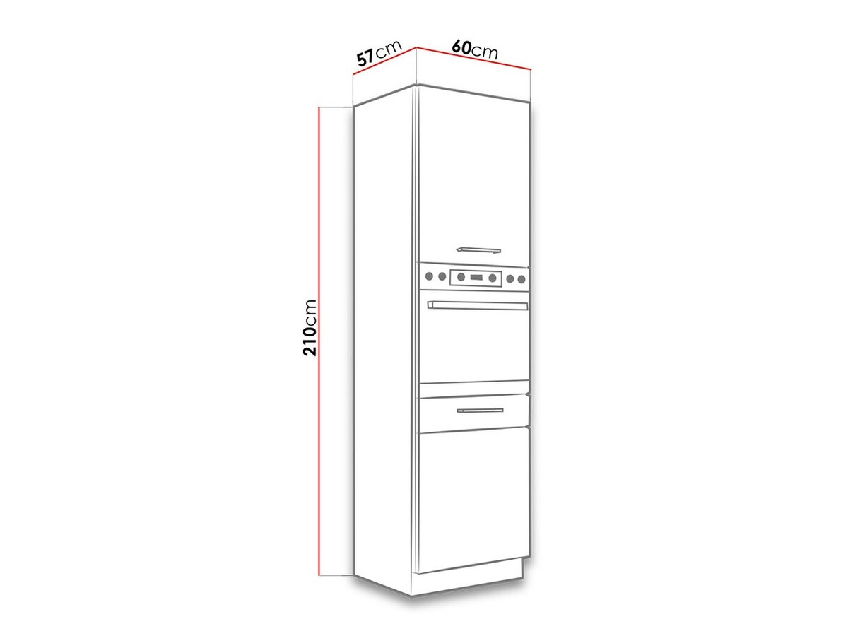 Modularni ormarić za ugradbene aparate Wood White 113