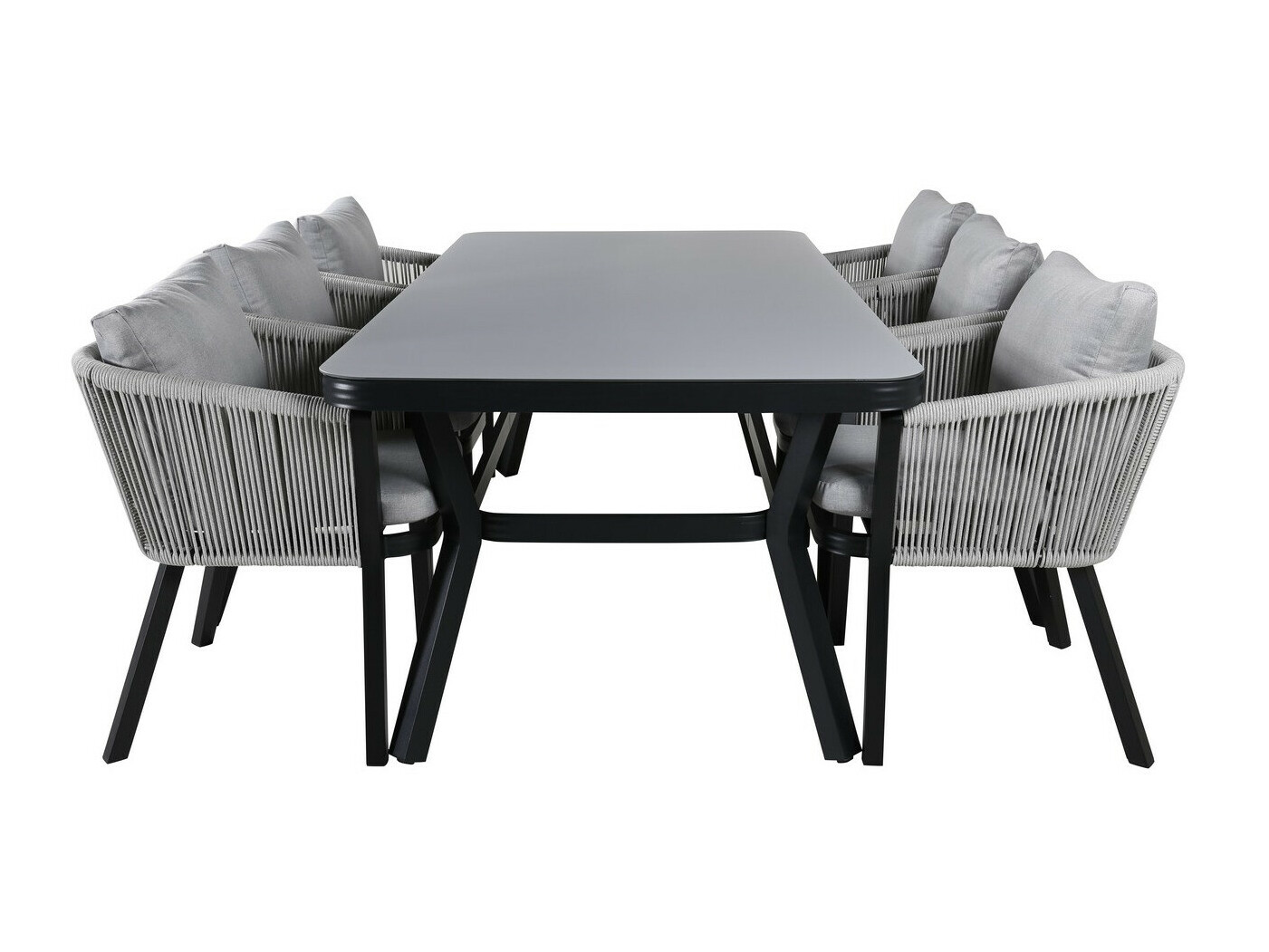 Set stola i stolica Dallas 3020 (Crna + Siva)