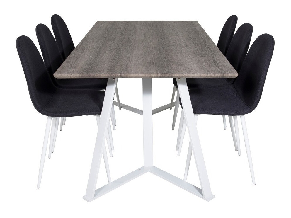 Blagovaonski set Dallas 1804 (Bijela + Crna)