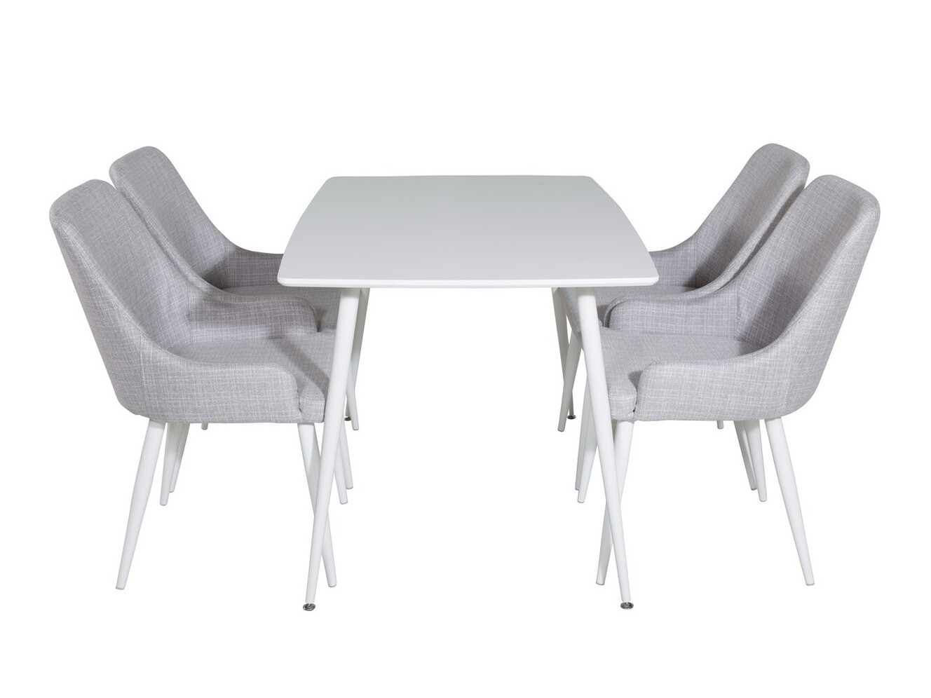 Blagovaonski set Dallas 1895 (Bijela + Svijetlo siva)