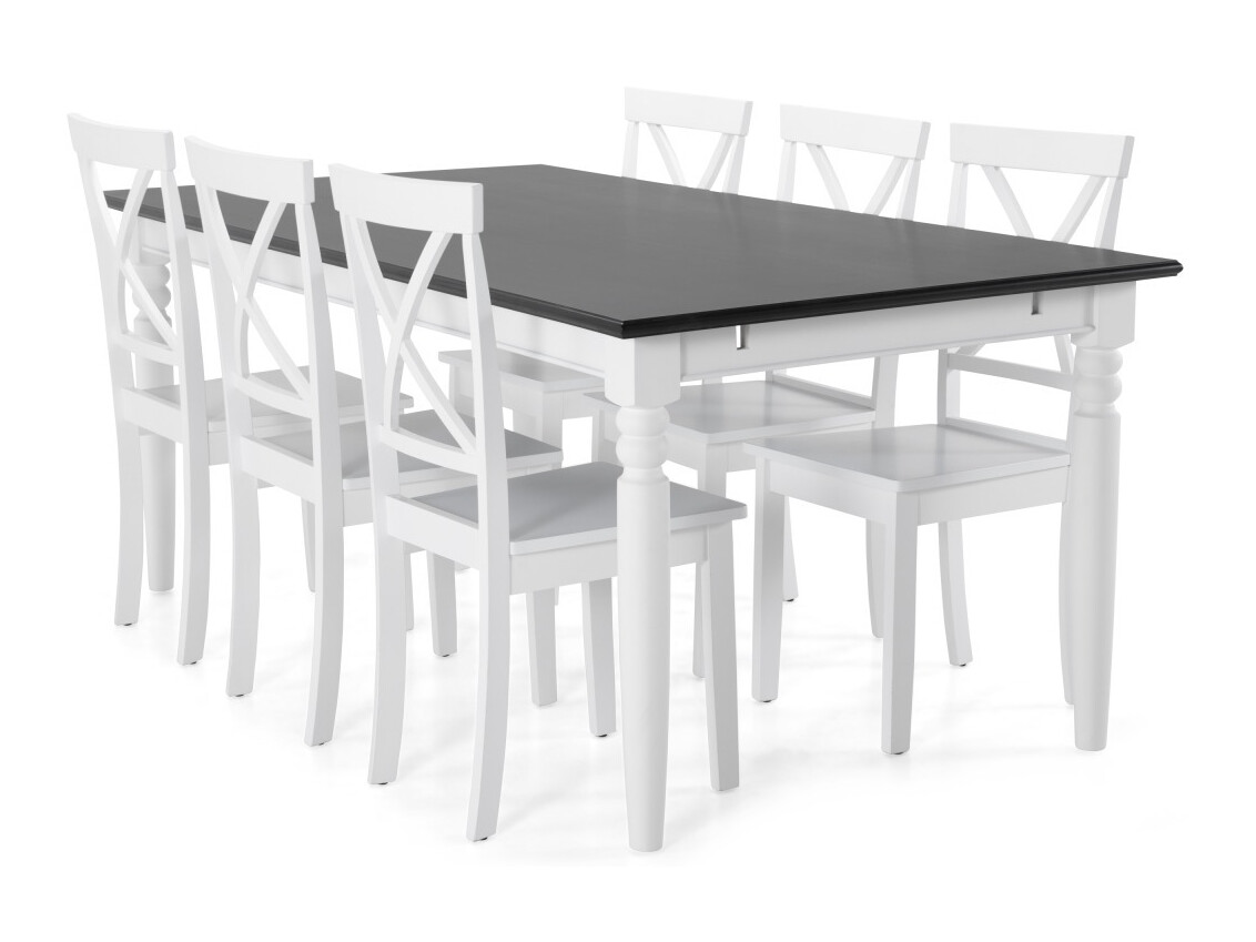 Blagovaonski set Provo 132 (Bijela + Crna)