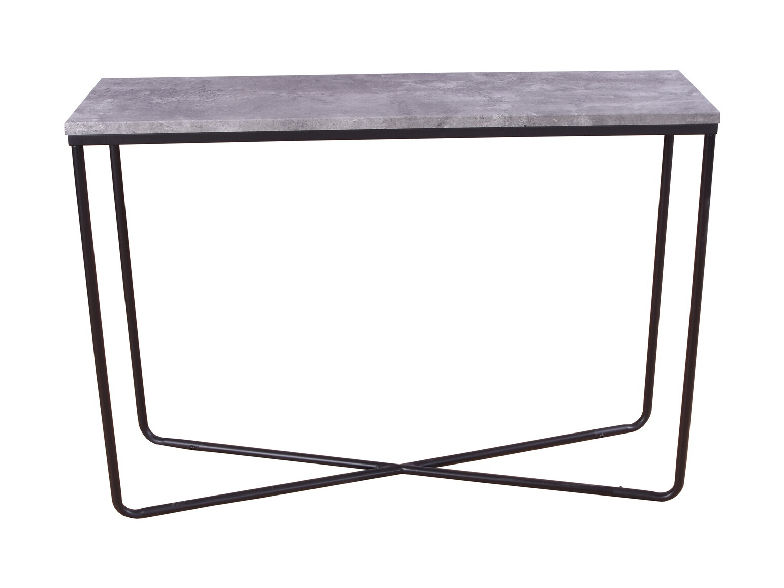 Konzolni stolić Dallas 197 (Boja betona + Crna)