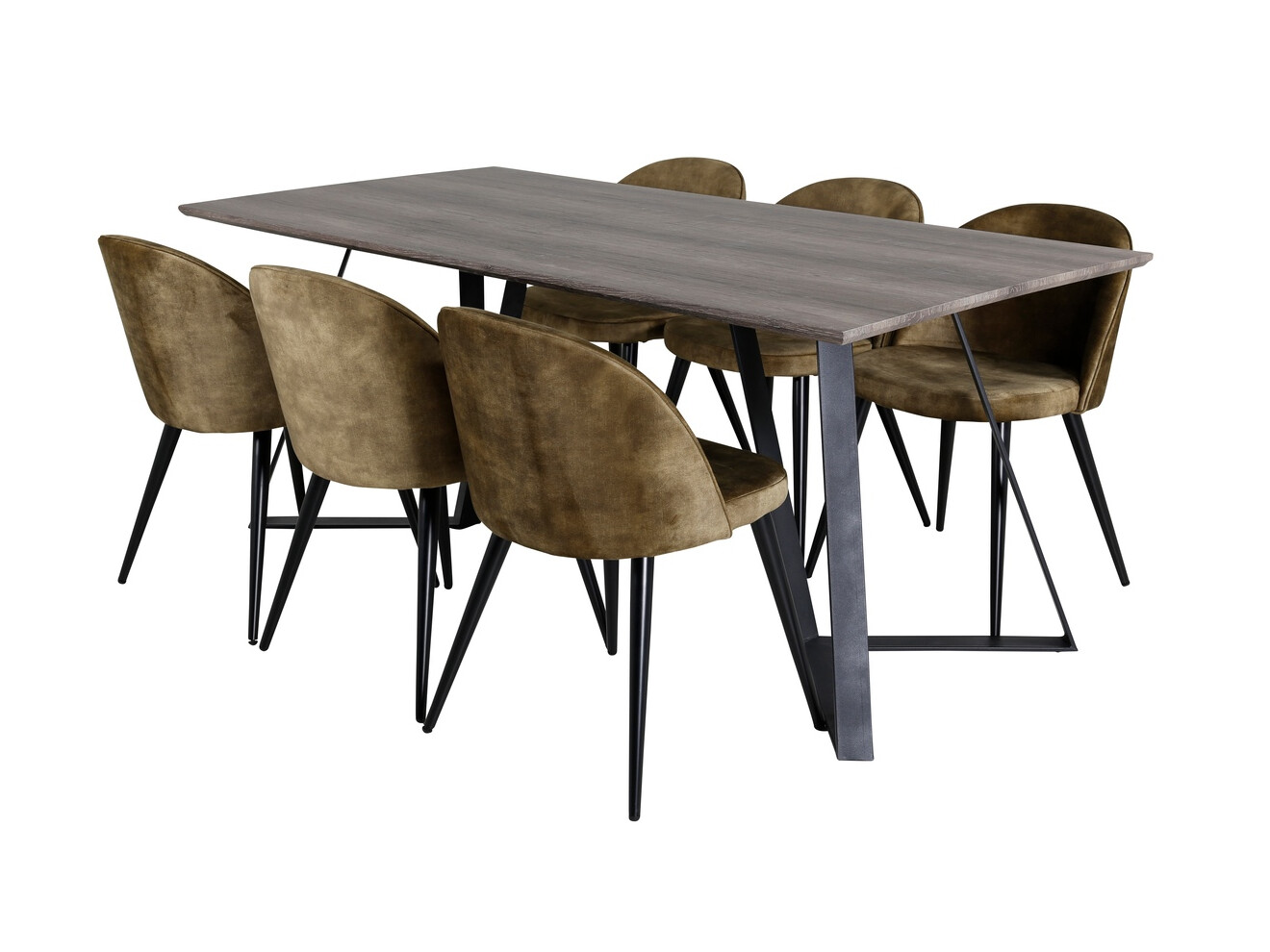 Blagovaonski set Dallas 340 (Zagasito zelena + Crna)