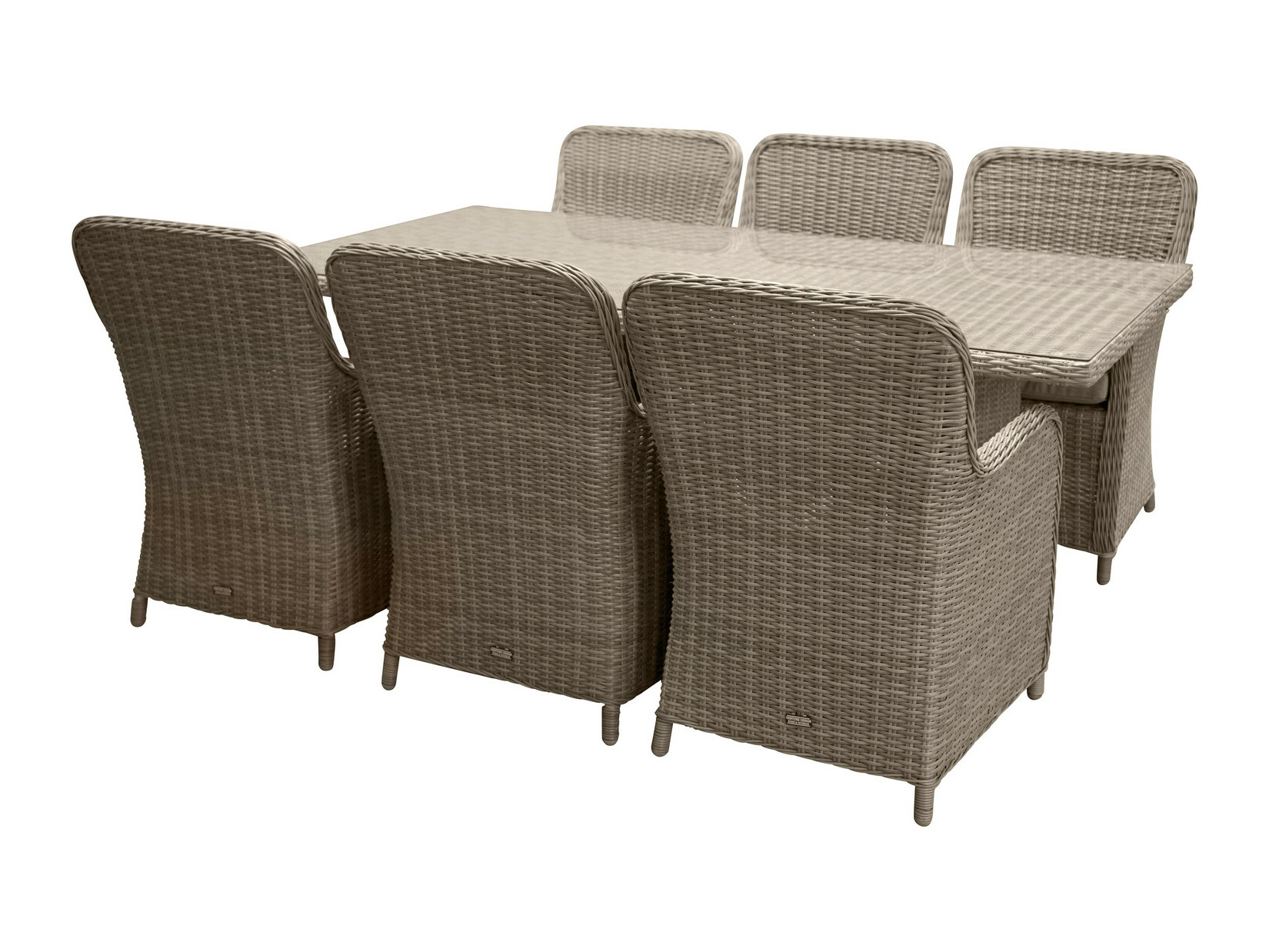 Set stola i stolica Dallas 2201 (Svijetlo smeđa + Bež)