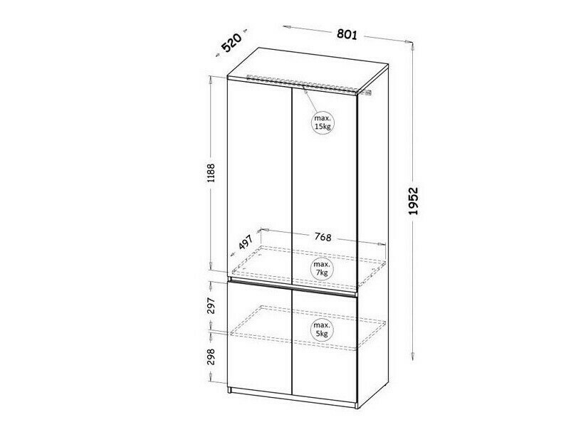 Ormar Evaropha 100 (Bijela)