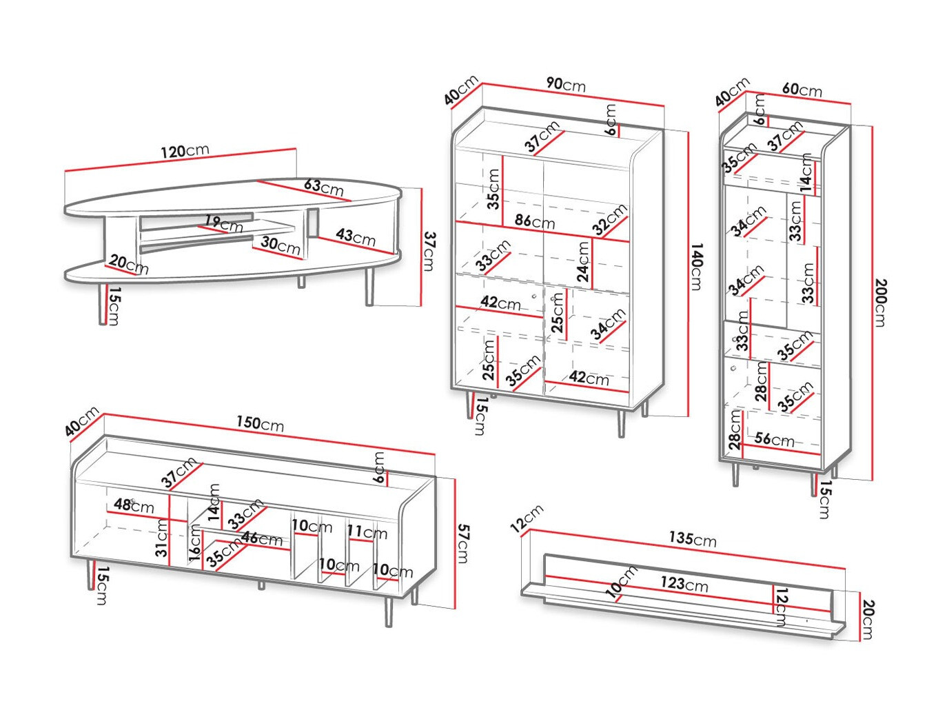 Set za dnevni boravak Ferenou 112