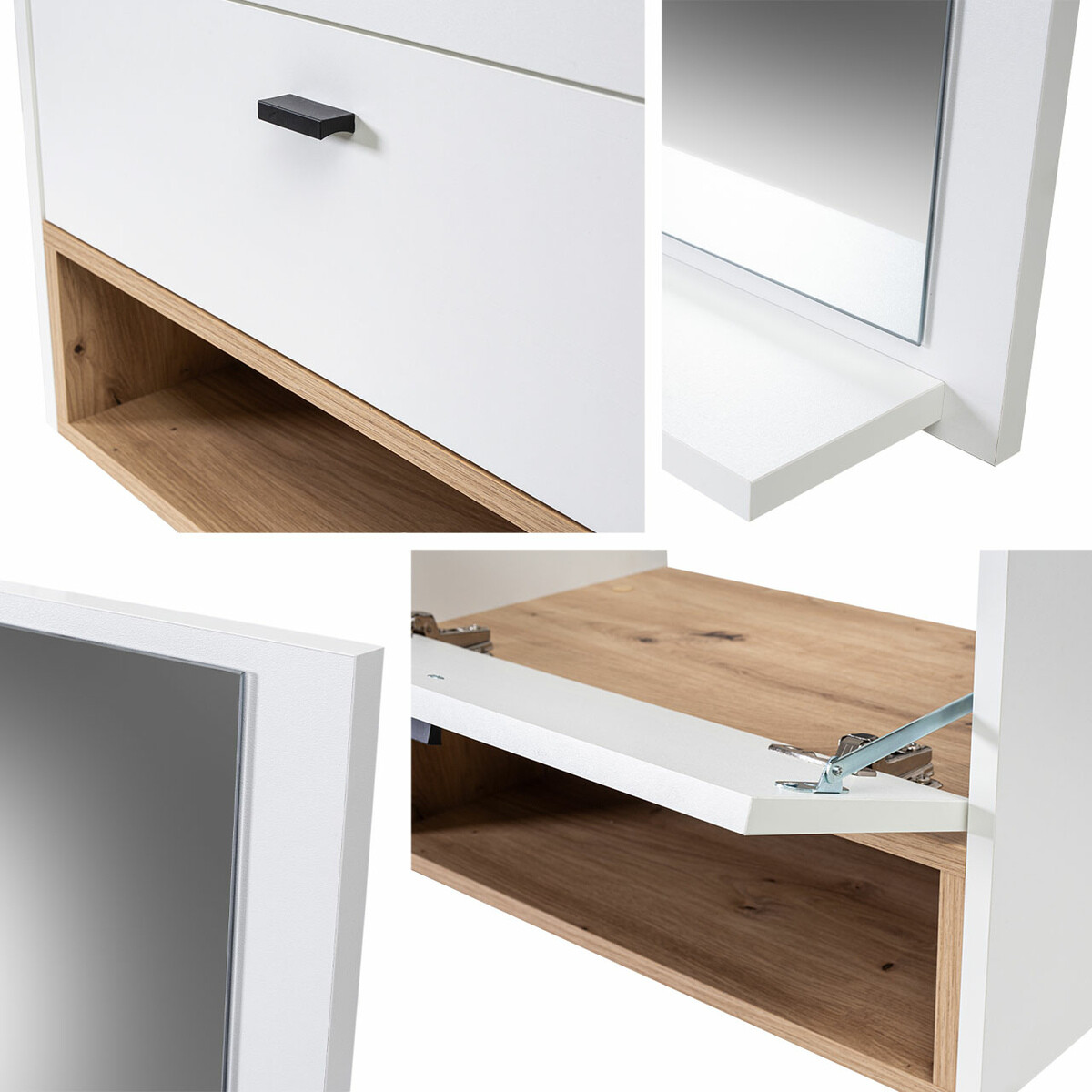 Kupaonski namještaj Baltesi 101 (Bijela + Artisan hrast)