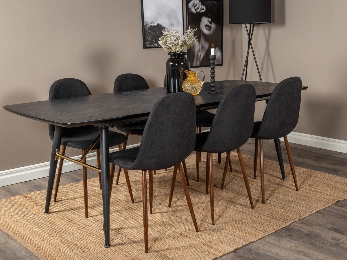 Blagovaonski set Dallas 1443 (Crna + Orah)