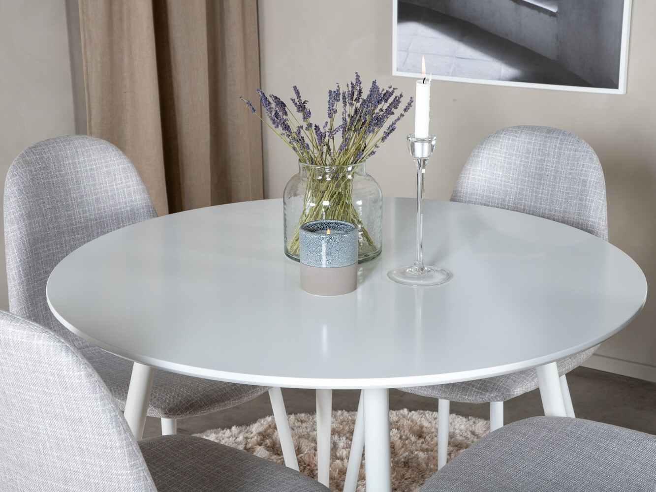 Blagovaonski set Dallas 1540 (Siva + Bijela)