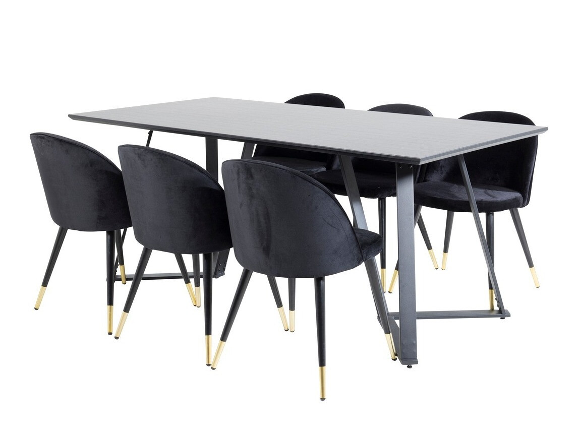 Blagovaonski set Dallas 1583 (Crna)