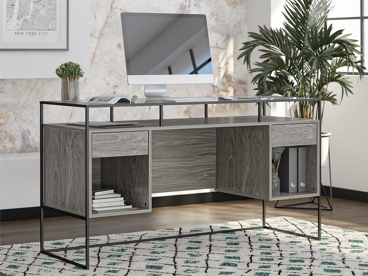 Uredski stol Tulsa 340 (Sivi hrast)