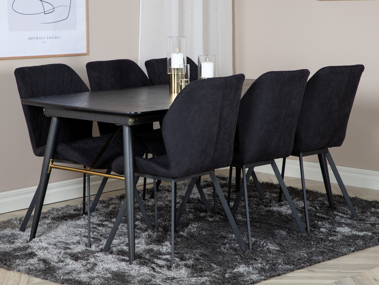 Blagovaonski set Dallas 1647 (Crna)