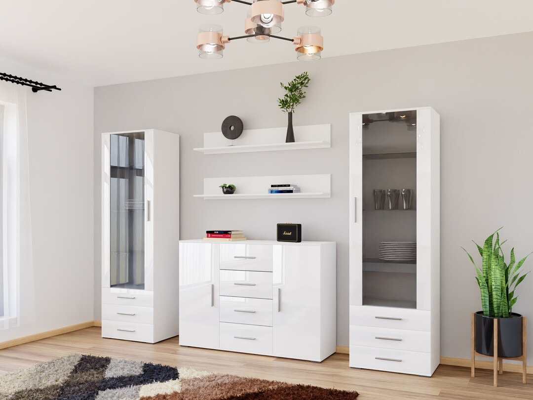 Dnevni boravak Tornola 112 (Bijela + Sjajno bijela)