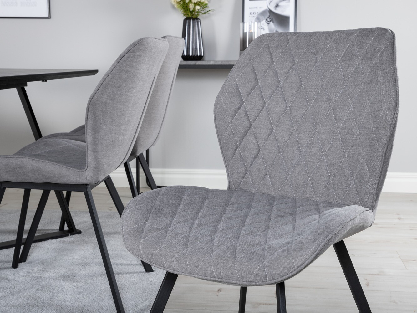 Blagovaonski set Dallas 1685 (Siva + Crna)