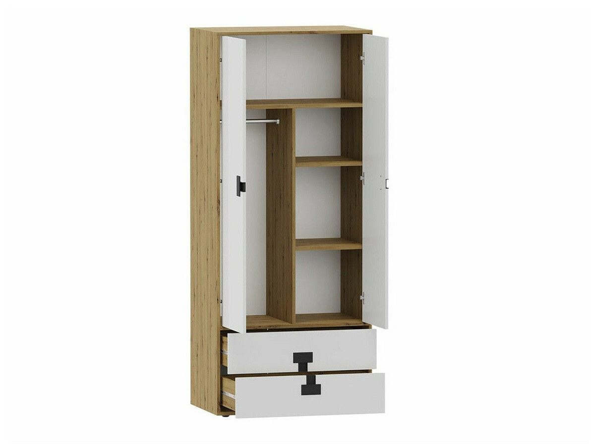 Ormar Florevi 113 (Mat bijela + Hrast Artisan)