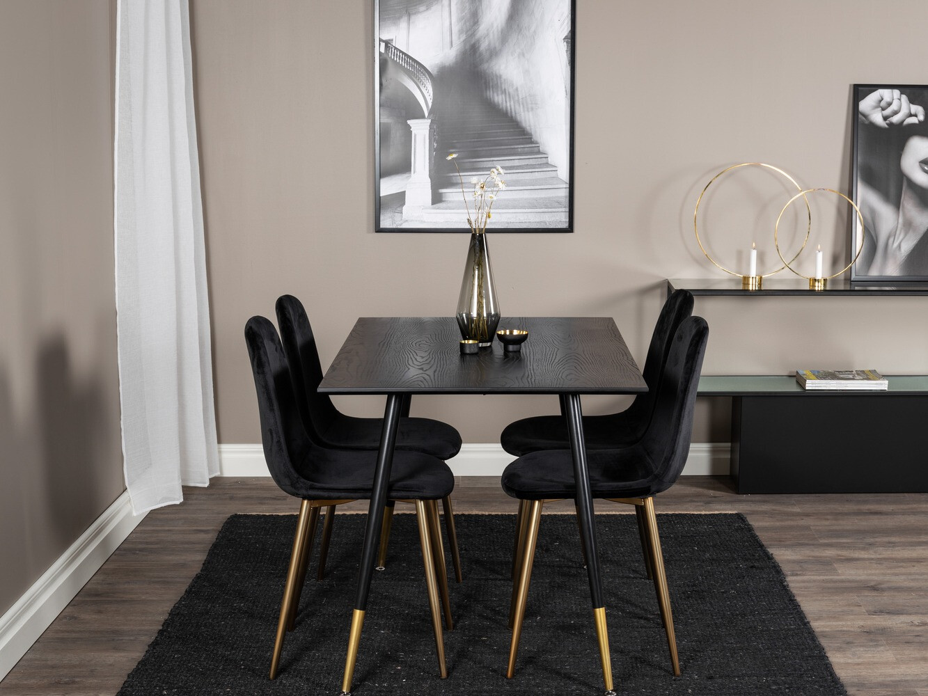 Blagovaonski set Dallas 1693 (Crna)