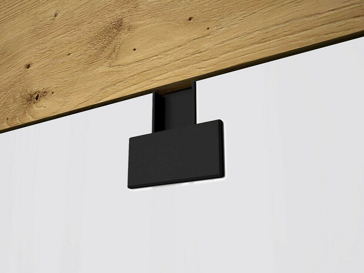 Set za kućni ured Florevi 104 (Mat bijela + Hrast Artisan)