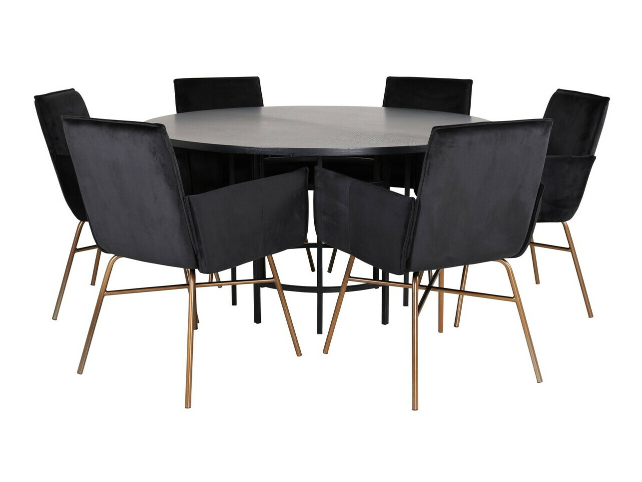 Blagovaonski set Dallas 2391 (Crna + Mesing)