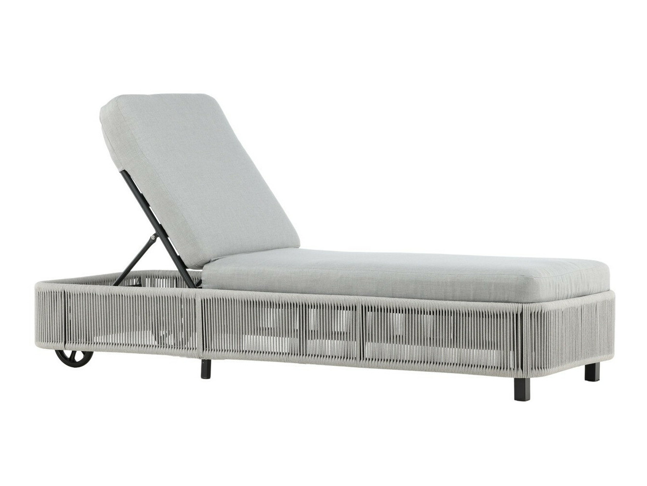 Vrtna ležaljka Dallas 2320 (Siva + Crna)