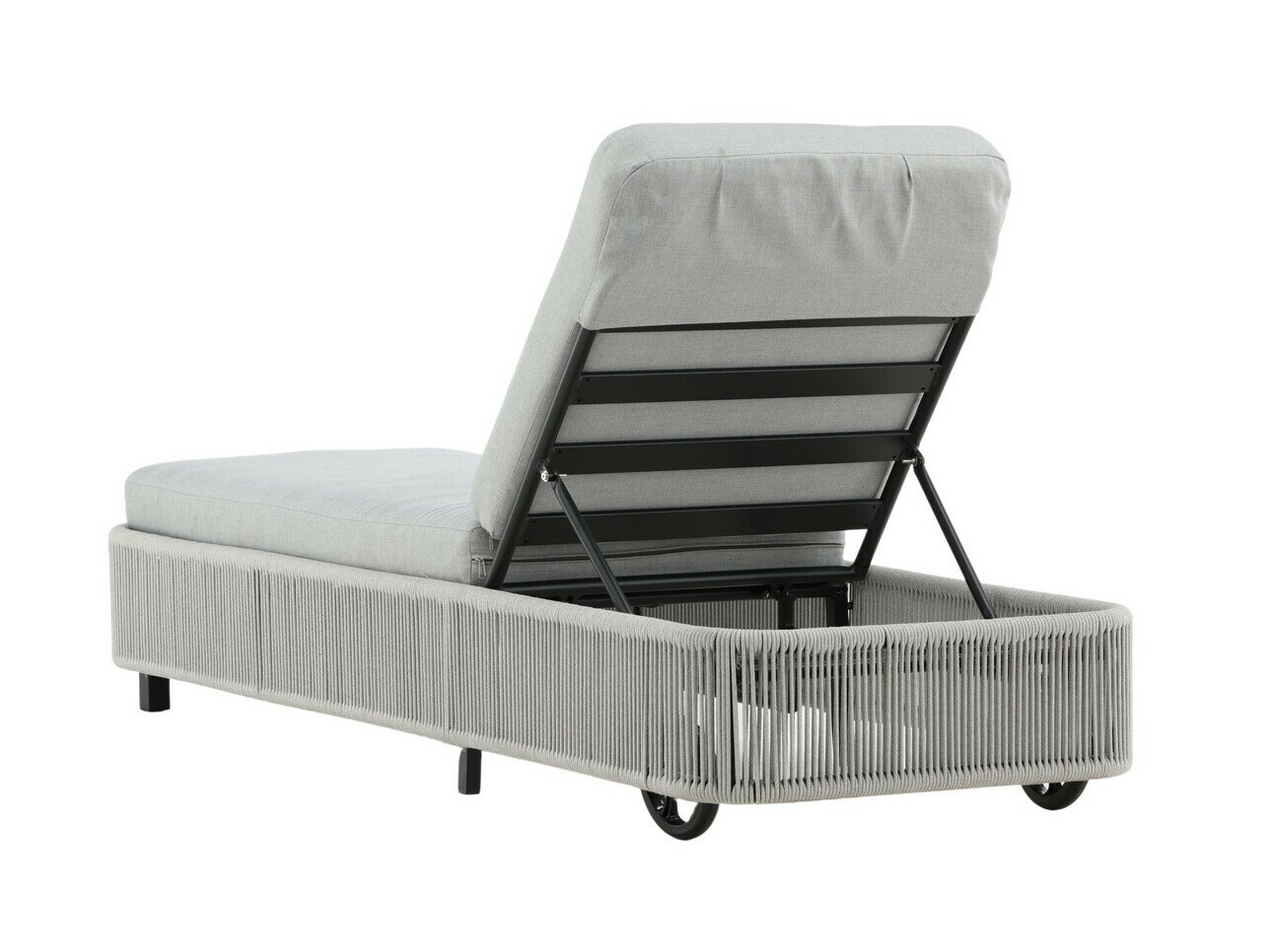 Vrtna ležaljka Dallas 2320 (Siva + Crna)