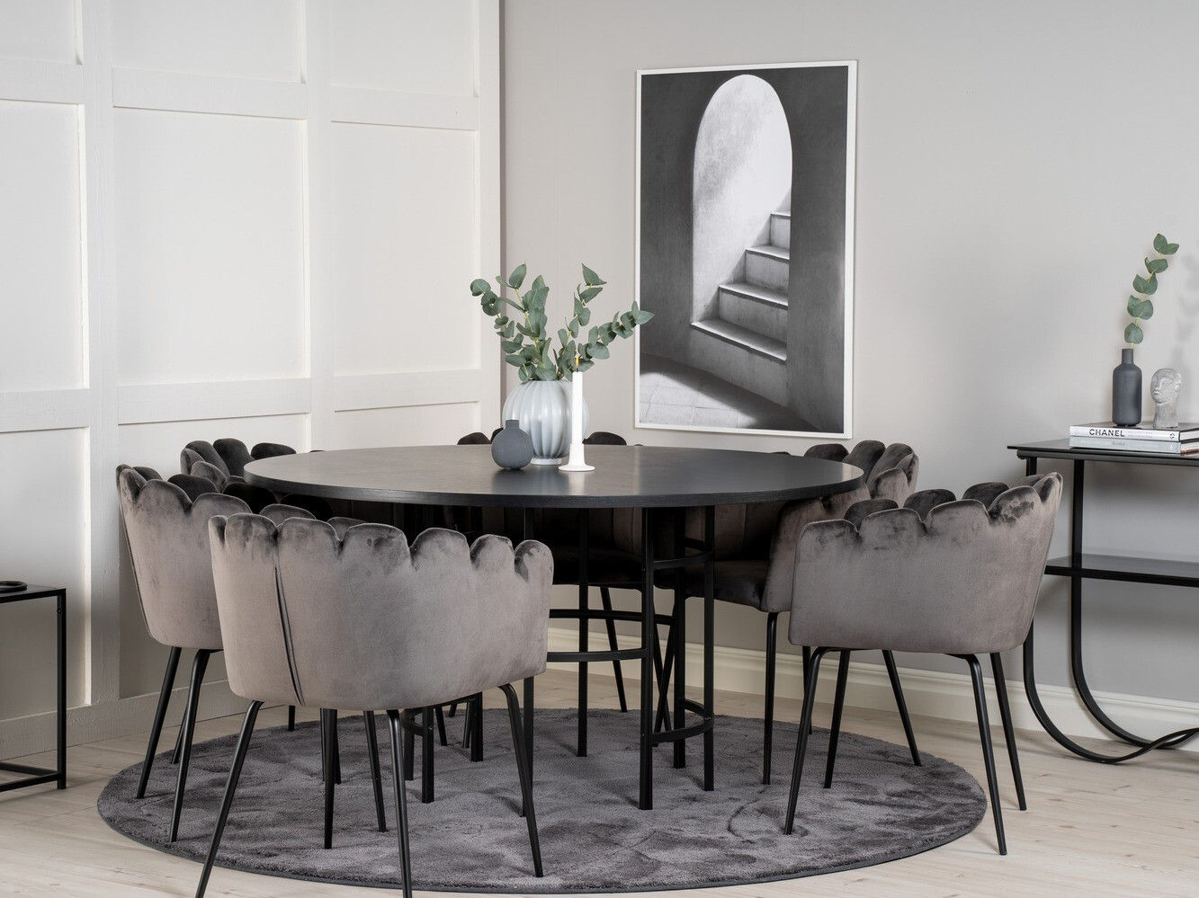 Blagovaonski set Dallas 312 (Siva + Crna)