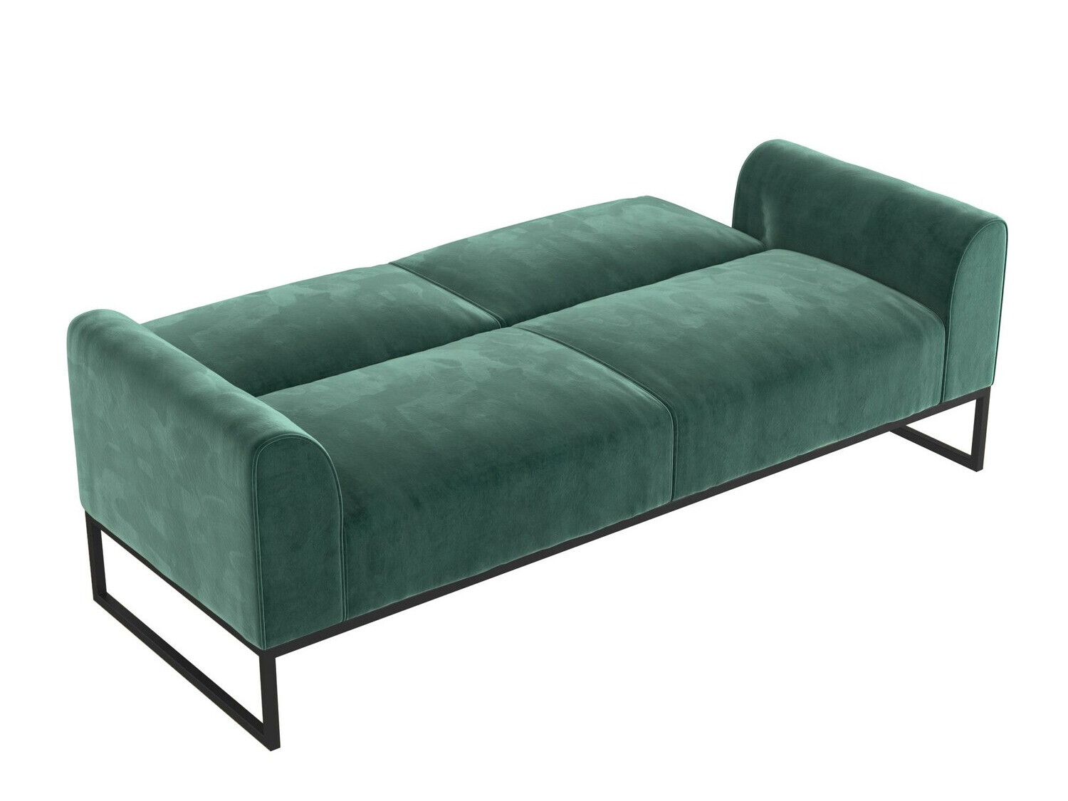 Kauč na razvlačenje CosmoLiving by Cosmopolitan 125 (Crna + Zelena)