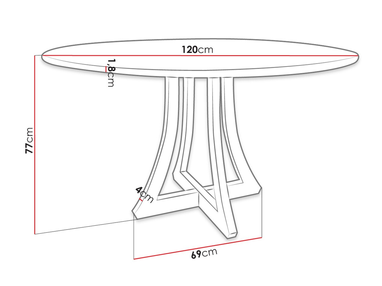 Stol Racine 121 (Sjajno bijela + Crna)