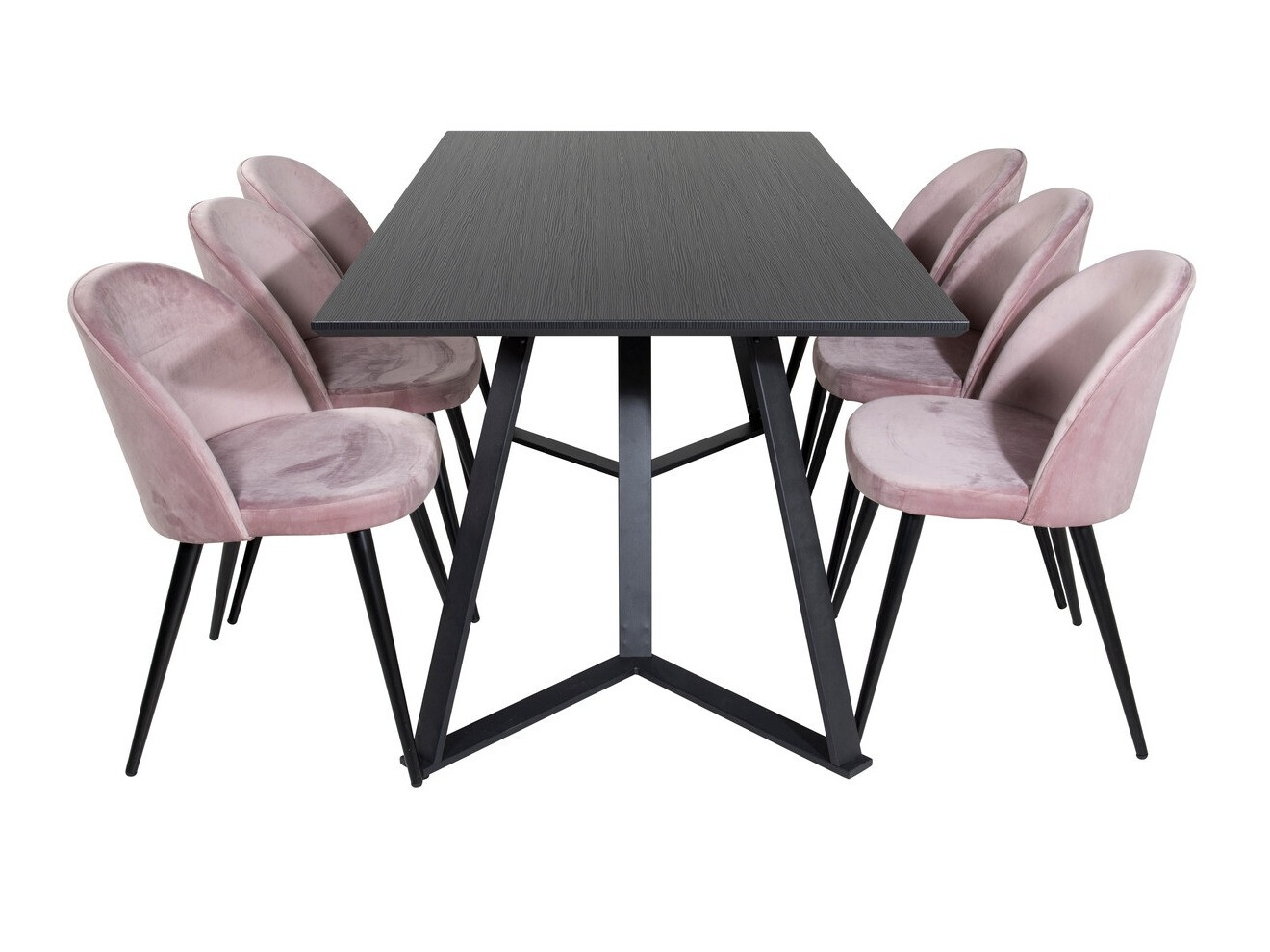 Blagovaonski set Dallas 360 (Ružičasta + Crna)