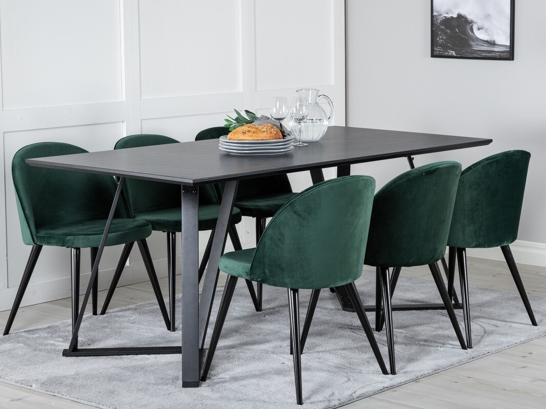 Blagovaonski set Dallas 360 (Zelena + Crna)