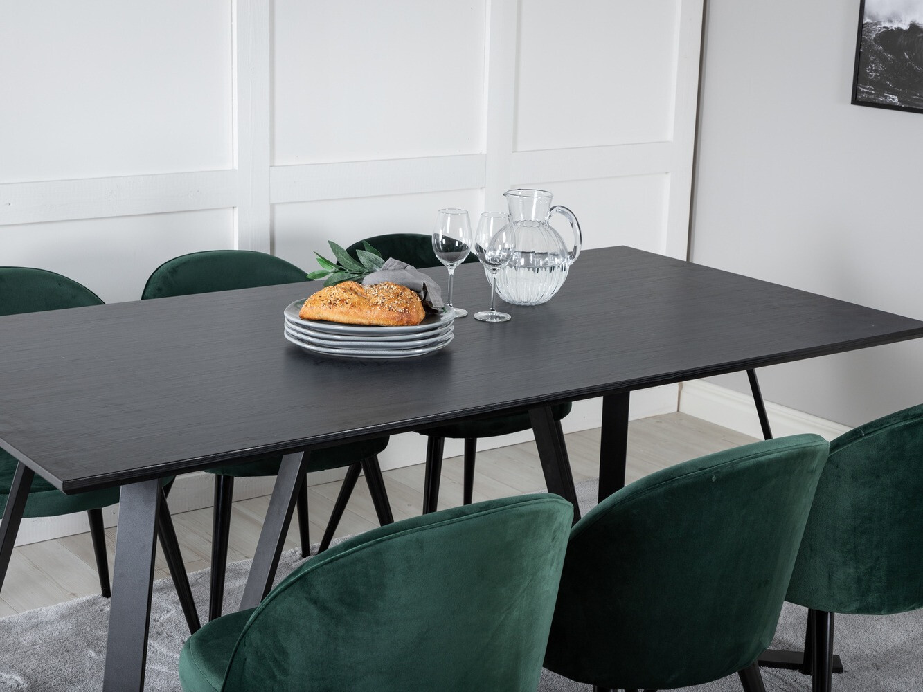 Blagovaonski set Dallas 360 (Zelena + Crna)