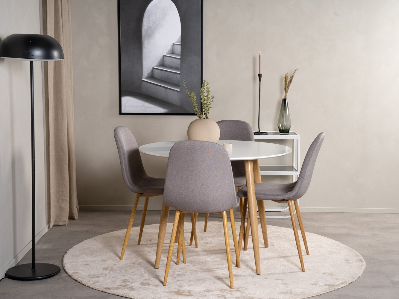 Blagovaonski set Dallas 291 (Siva + Hrast)