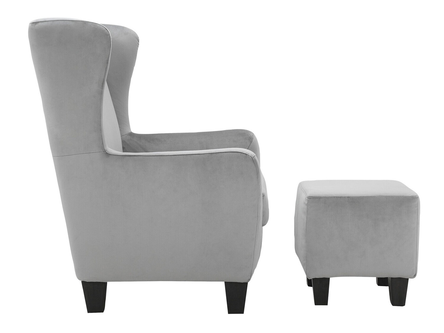 Fotelja Denton 641 (Siva + Crna)