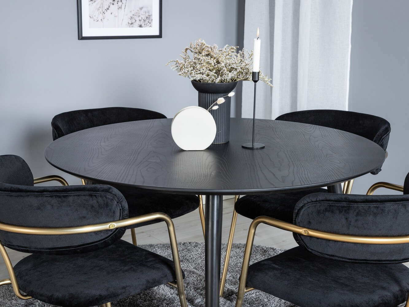 Blagovaonski set Dallas 1180 (Crna + Zlatna)