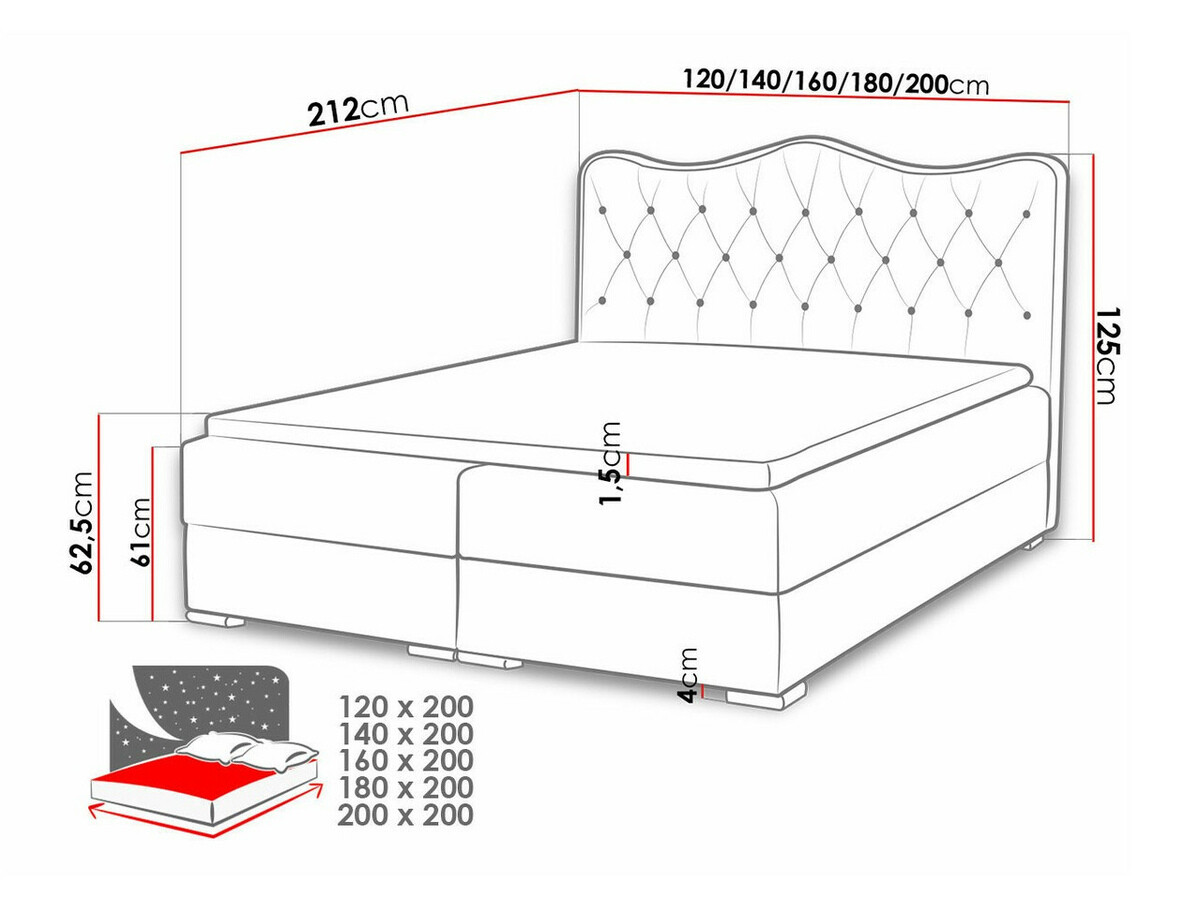 Boxspring krevet Tectum (Soft 010A)