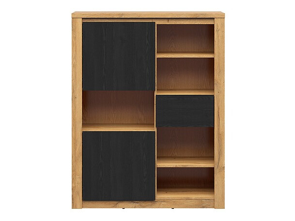 Polica Boston 636 (Crni hrast + Hrast)