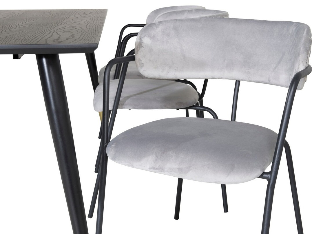 Blagovaonski set Dallas 1258 (Siva + Crna)