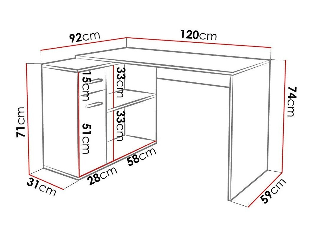 Kutni uredski stol Bristol 165