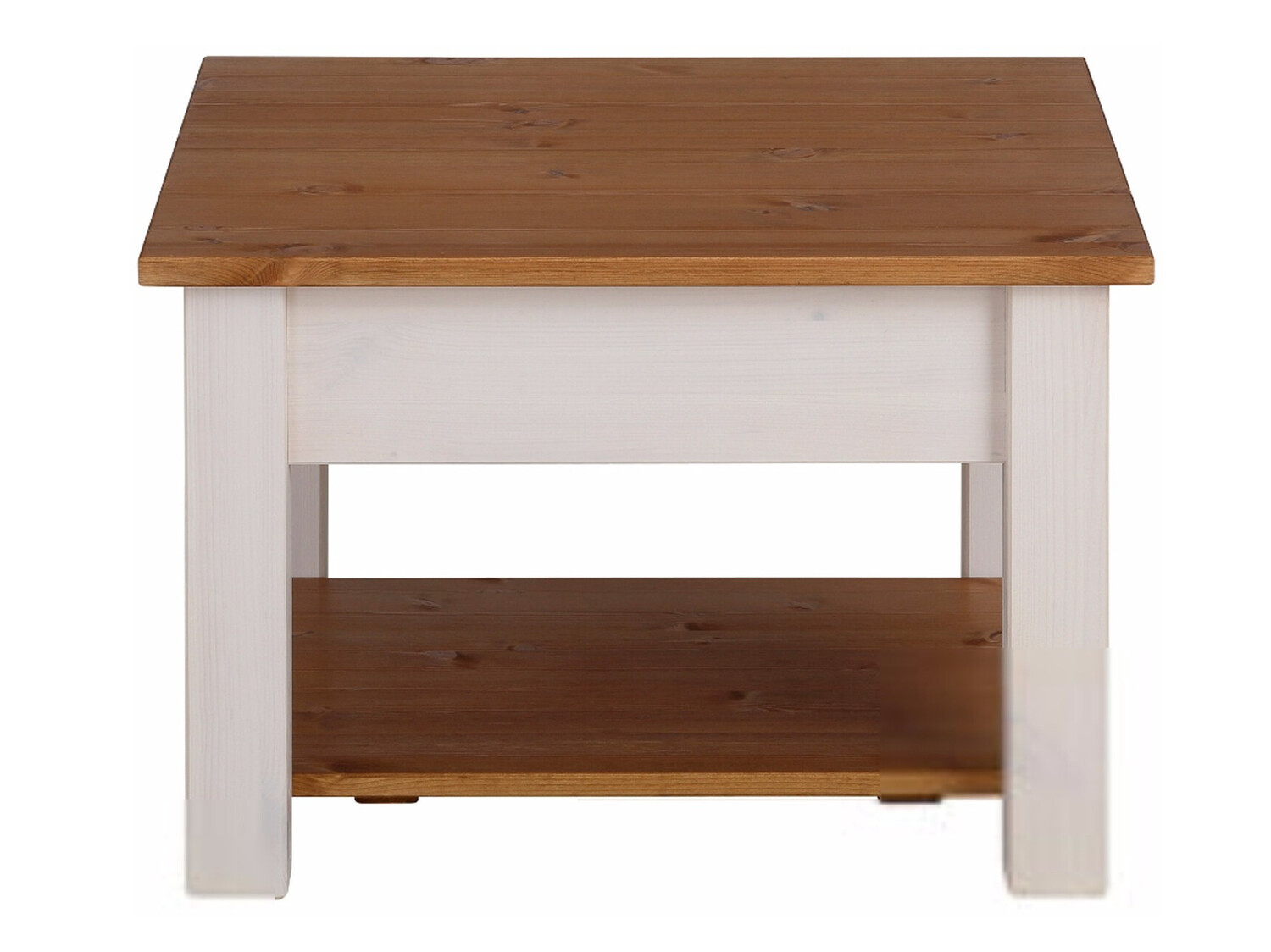 Stolić za kavu Denton 753 (Bijela + Hrast u boji meda)